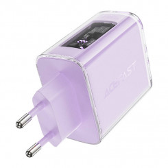 Acefast A45 wall charger, 2x USB-C, 1xUSB-A, 65W PD (purple)
