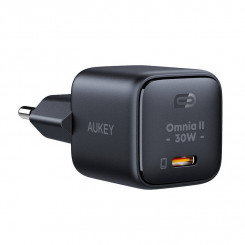 Зарядное устройство Aukey PA-B1L,USB-C, 30Вт (черное)