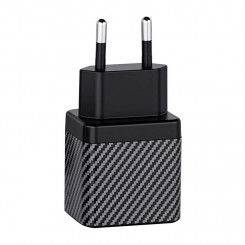 Зарядное устройство INVZI GaN 2x USB-C, 45 Вт, EU (черное)