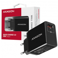 AXAGON ACU-QC19 wall charger 1x QC3.0 / AFC / FCP / SMART, 19W, black