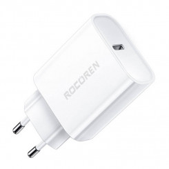 Быстрое зарядное устройство Rocoren PD 20W USB-C (белое)