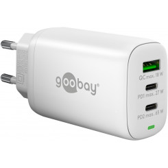 Goobay 61759 USB-C PD 3x многопортовое быстрое зарядное устройство (65 Вт)