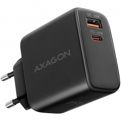 AXAGON ACU-PQ45 зарядное устройство QC3.0,4.0 / AFC / FCP / PPS / Apple + PD type-C, 45 Вт, черный