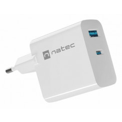 Зарядное устройство для мобильных устройств NATEC NUC-2142 Универсальное Белое AC Быстрая зарядка Для использования в помещении