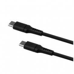 Liquid Silicone Cable USB-C / USB-C, 1.2m, 60W   FIXDLS-CC12-BK   Black