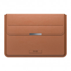 Кожаный чехол/чехол INVZI с функцией подставки для MacBook Pro/Air 15/16 (коричневый)