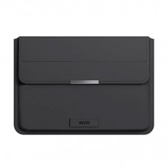 Кожаный чехол/чехол INVZI с функцией подставки для MacBook Pro/Air 15/16 (черный)