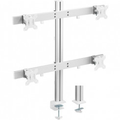 InLine Aluminium monitor desk mount for 4 monitors up to 32, 8kg