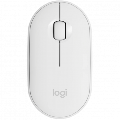 LOGITECH M350S Pebble 2 Bluetooth-hiir – TONAALNE VALGE – DONGLITETA