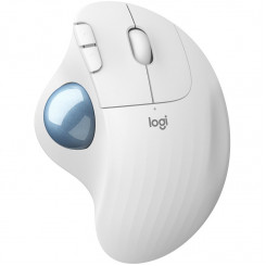 LOGITECH M575 ERGO Bluetooth Trackball Mouse - VALGE