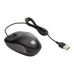 Легкая дорожная мышь HP USB с разрешением 1000 т/д — черная