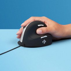 R-Go Tools R-Go HE Mouse, Ergonomic mouse, Large (Hand Size above 185mm), Right Handed, wired
