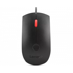 Биометрическая мышь Lenovo Gen 2 Оптическая мышь, черная проводная