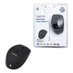 Logilink Maus Laser Bluetooth mit 5 Tasten Bluetooth Laser Mouse; wireless Black