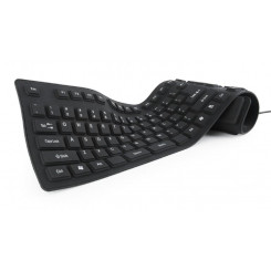 Keyboard Flexible Usb Eng / Black Kb-109F-B Gembird