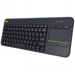 Беспроводная сенсорная клавиатура LOGITECH K400 Plus — ЧЕРНАЯ — NORDIC