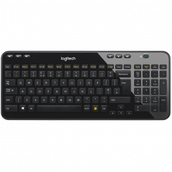 LOGITECH K360 Wireless Keyboard - BLACK - NORDIC