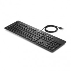 HP õhuke USB-juhtmega klaviatuur – kiipkaart – must – EST (BULK 10 tk)