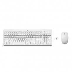 Комбинированная клавиатура с беспроводной мышью HP 230 — белый — RU ENG