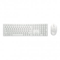 Беспроводная клавиатура и мышь Dell Pro — KM5221W — международный стандарт США (QWERTY) — белый