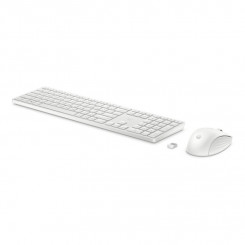 HP 650 Wireless Mouse Keyboard Combo - White - US ENG