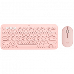 LOGITECH Pebble 2 Bluetooth-klaviatuuri kombinatsioon – TONAL ROSE – US INT'L