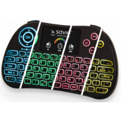 Savio KW-03 RGB valgustusega juhtmeta klaviatuur