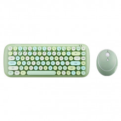 Комплект беспроводная клавиатура + мышь MOFII Candy 2.4G (зеленый)
