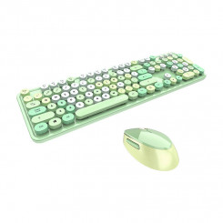 MOFII Sweet 2.4G juhtmeta klaviatuur + hiirekomplekt (roheline)
