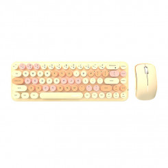 MOFII Bean 2.4G juhtmevaba klaviatuur + hiirekomplekt (Milk Tea)