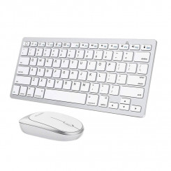 Omoton KB066 Silver Комплект клавиатура + мышь (серебристый)