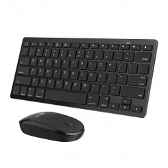 Omoton KB066 must klaviatuur + hiirekomplekt (must)