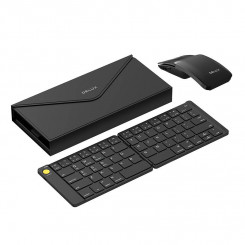 Комплект складной беспроводной клавиатуры Delux KF10 и мыши MF10PR