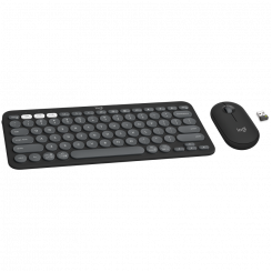 LOGITECH Pebble 2 Bluetoothi klaviatuurikombinatsioon – TONAALGRAFIIT – PÕHJAMAA