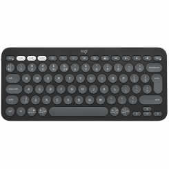 LOGITECH K380S mitme seadmega Bluetooth-klaviatuur – TONAALGRAFIIT – PÕHJAMAA