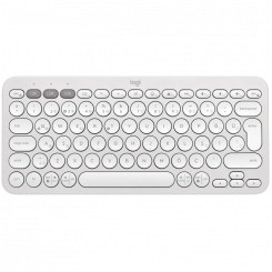 LOGITECH K380S Multi-Device Bluetooth-klaviatuur - TONAL WHITE - PÕHJAMAA