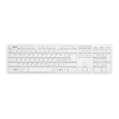 Jobmate õhuke klaviatuur hõbedane/valge