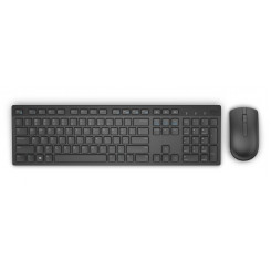Delli juhtmeta klaviatuur ja hiir KM636, QWERTY, UK, must