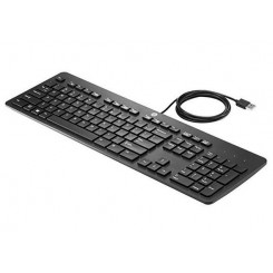 HP USB Business Slim Keyboard, Black