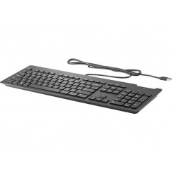 Тонкая клавиатура HP Business со смарт-картой, черная