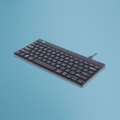 R-Go tööriistad R-Go Compact Break klaviatuur, QWERTY (USA), must, juhtmega