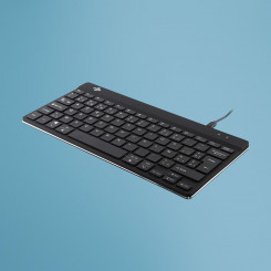 R-Go Tools R-Go Compact Break Keyboard, AZERTY (BE), black, wired