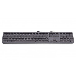 LMP USB цифровая клавиатура KB-1243, 110 клавиш, 2x USB, алюминий, итальянская раскладка, macOS, «серый космос»