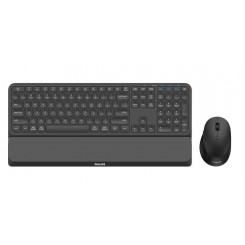 Philips 6000 series SPT6607B keyboard Mouse included RF Wireless + Bluetooth Black, Nordic Language