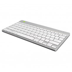 R-Go Tools Compact Break ergonoomiline klaviatuur, QWERTY (ND), bluetooth, valge