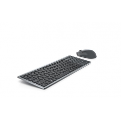 Клавиатура и мышь Dell KM7120W Комплект клавиатуры и мыши Беспроводные батареи в комплекте Беспроводное соединение NORD Цифровая клавиатура Серый титан Bluetooth Bluetooth