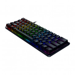Игровая клавиатура Razer Huntsman Mini 60% Оптико-механическая светодиодная RGB подсветка RU Проводная