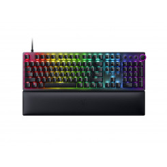 Оптическая игровая клавиатура Razer Huntsman V2 Игровая клавиатура Razer Chroma RGB с настраиваемой RGB-подсветкой и 16,8 миллионами вариантов цвета; Технология Razer HyperPolling с истинной частотой опроса до 8000 Гц; Полностью программируемые клавиши с 
