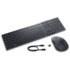 Delli Premier Collaboration klaviatuur ja hiir KM900 Klaviatuur ja hiirekomplekt Juhtmevaba Kaasasolevad tarvikud USB-C kuni USB-C Laadimiskaabel LT USB-A Graphite juhtmevaba ühendus