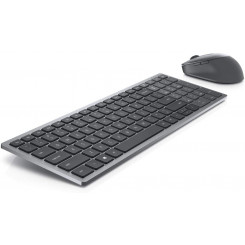 Клавиатура и мышь Dell KM7120W Комплект клавиатуры и мыши Беспроводные батареи в комплекте EN/LT Беспроводное соединение Bluetooth Титановый серый